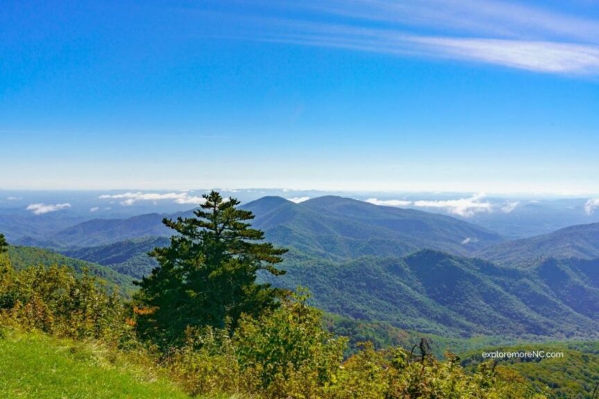 A view from Mount Mitchell in the Appalachians.